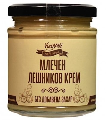 Млечен лешников крем без захар 200 гр.